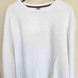Men's white sweatshirt